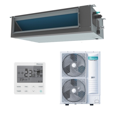 Канальный кондиционер (сплит-система) Hisense AUD-85UX4RPH8 / AUW-85U6RZ8 Wi-Fi